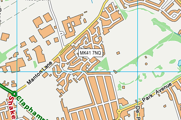MK41 7NQ map - OS VectorMap District (Ordnance Survey)