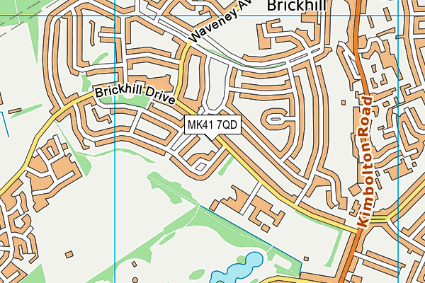 MK41 7QD map - OS VectorMap District (Ordnance Survey)