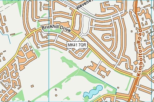 MK41 7QR map - OS VectorMap District (Ordnance Survey)