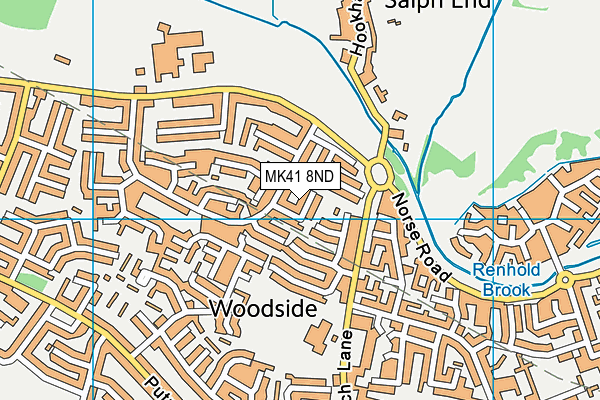 MK41 8ND map - OS VectorMap District (Ordnance Survey)