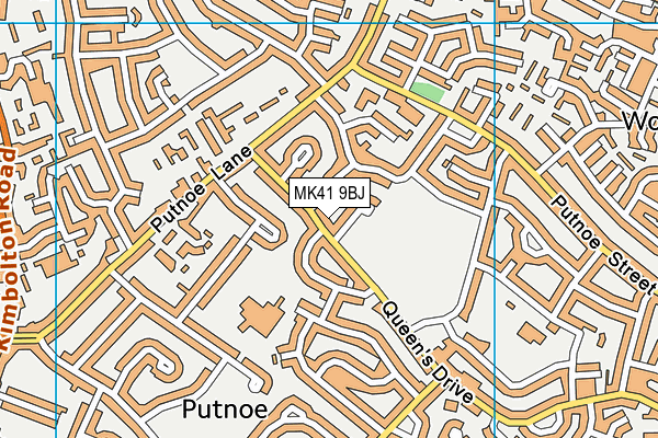 MK41 9BJ map - OS VectorMap District (Ordnance Survey)