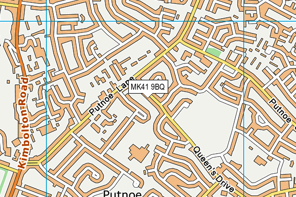 MK41 9BQ map - OS VectorMap District (Ordnance Survey)