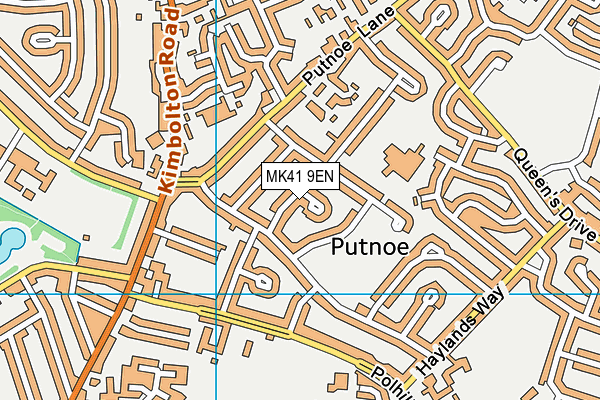 MK41 9EN map - OS VectorMap District (Ordnance Survey)