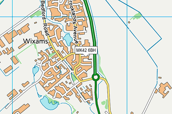 Lakeview School map (MK42 6BH) - OS VectorMap District (Ordnance Survey)