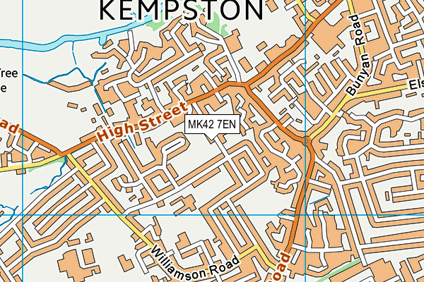 MK42 7EN map - OS VectorMap District (Ordnance Survey)