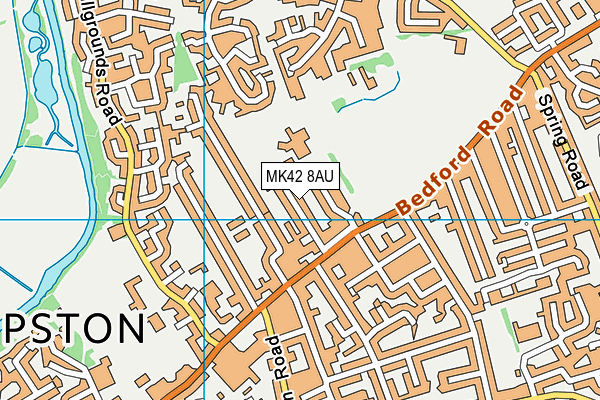 Grange Academy map (MK42 8AU) - OS VectorMap District (Ordnance Survey)