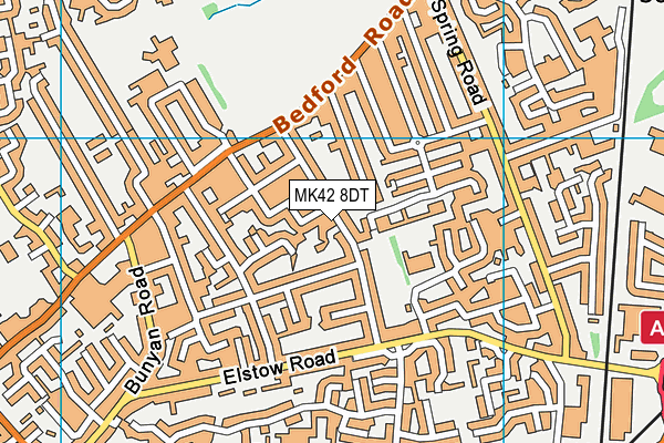 MK42 8DT map - OS VectorMap District (Ordnance Survey)