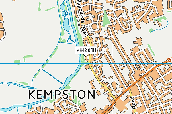 MK42 8RH map - OS VectorMap District (Ordnance Survey)