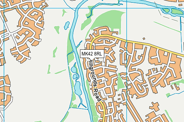 MK42 8RL map - OS VectorMap District (Ordnance Survey)