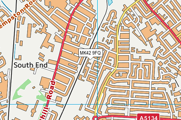 MK42 9FQ map - OS VectorMap District (Ordnance Survey)