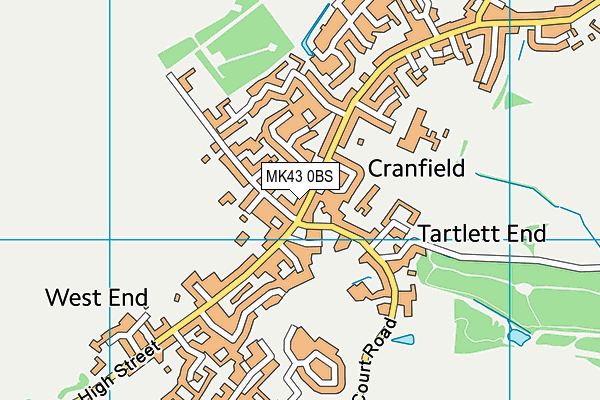 Map of SIMKEY MORTGAGES CRANFIELD LIMITED at district scale