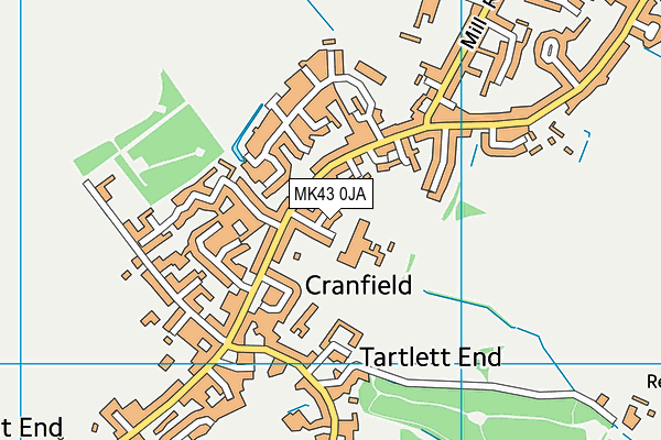 Holywell School map (MK43 0JA) - OS VectorMap District (Ordnance Survey)