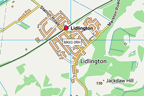 MK43 0RH map - OS VectorMap District (Ordnance Survey)