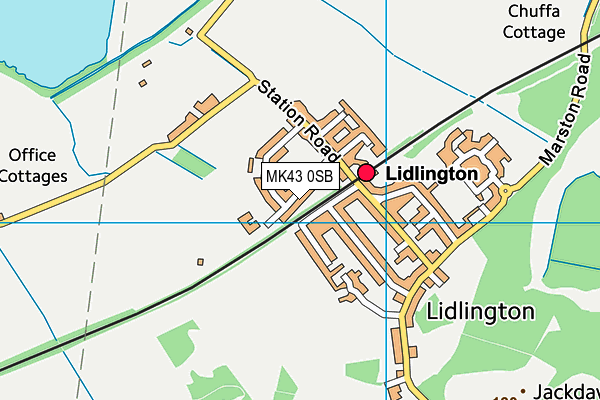 Lidlington Recreation Ground map (MK43 0SB) - OS VectorMap District (Ordnance Survey)