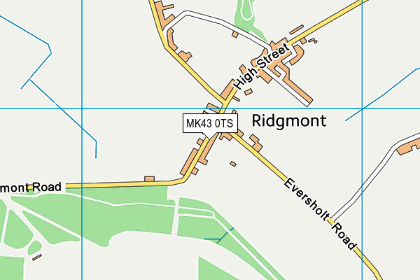 Ridgmont Lower School map (MK43 0TS) - OS VectorMap District (Ordnance Survey)