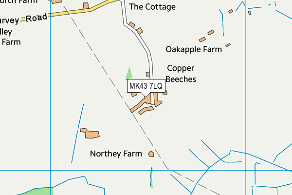 Emmaus Village Carlton map (MK43 7LQ) - OS VectorMap District (Ordnance Survey)