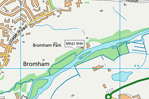 MK43 8HH map - OS VectorMap District (Ordnance Survey)