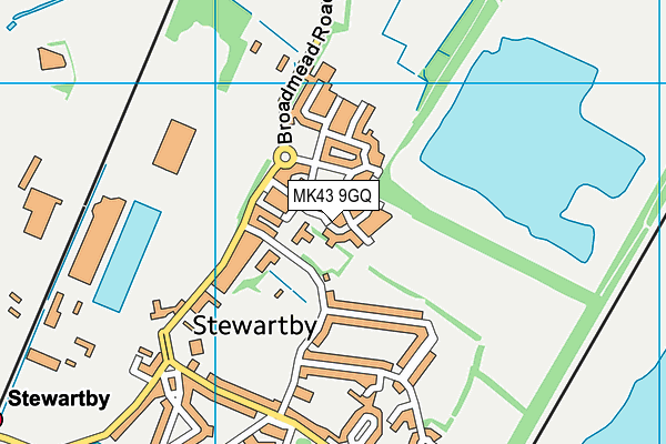 MK43 9GQ map - OS VectorMap District (Ordnance Survey)