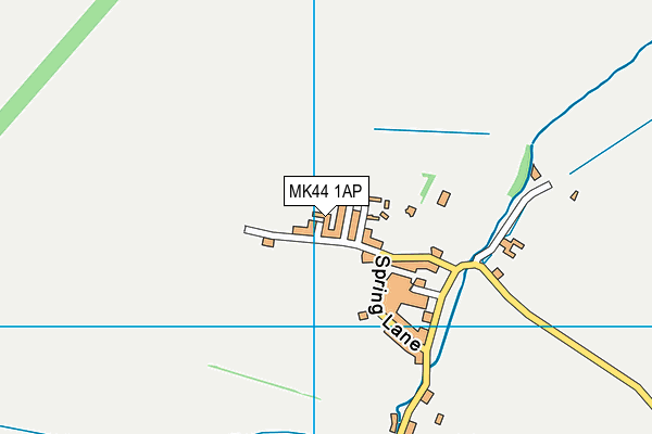 MK44 1AP map - OS VectorMap District (Ordnance Survey)