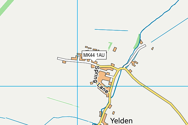 MK44 1AU map - OS VectorMap District (Ordnance Survey)