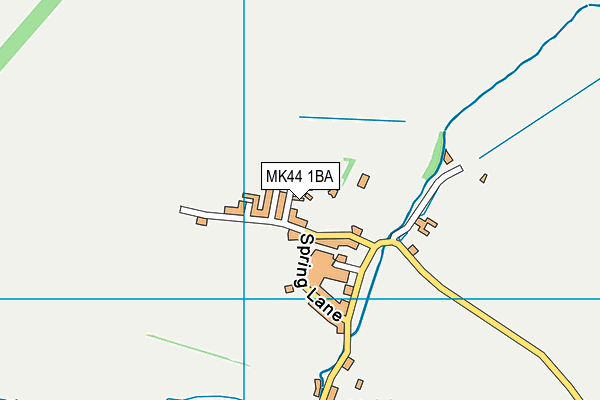 MK44 1BA map - OS VectorMap District (Ordnance Survey)