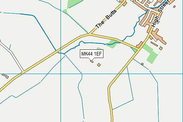 MK44 1EF map - OS VectorMap District (Ordnance Survey)