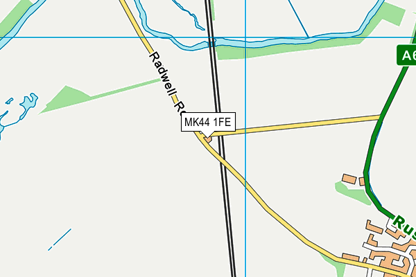 MK44 1FE map - OS VectorMap District (Ordnance Survey)