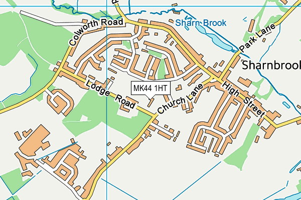 MK44 1HT map - OS VectorMap District (Ordnance Survey)