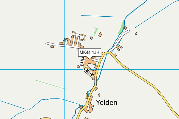 MK44 1JH map - OS VectorMap District (Ordnance Survey)