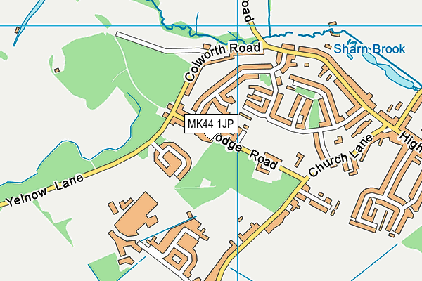 Sharnbrook Playing Field map (MK44 1JP) - OS VectorMap District (Ordnance Survey)