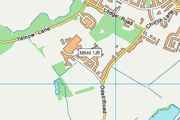 MK44 1JR map - OS VectorMap District (Ordnance Survey)