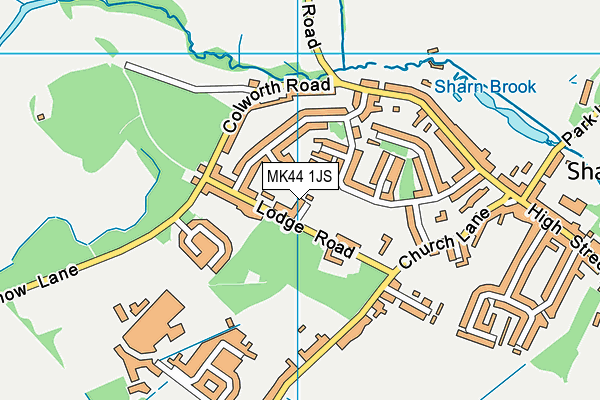 MK44 1JS map - OS VectorMap District (Ordnance Survey)