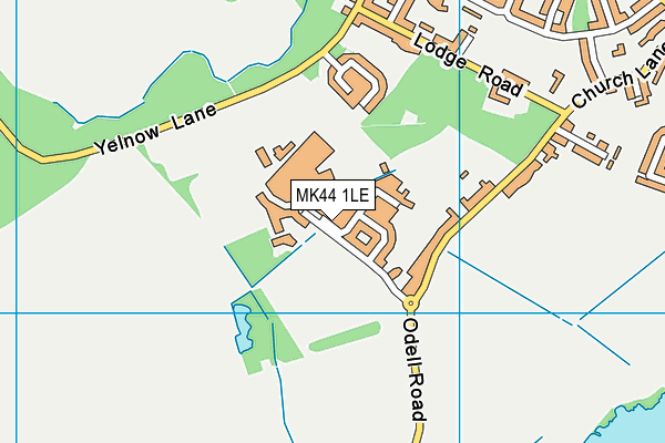MK44 1LE map - OS VectorMap District (Ordnance Survey)