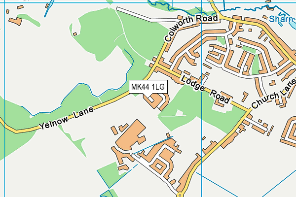 MK44 1LG map - OS VectorMap District (Ordnance Survey)