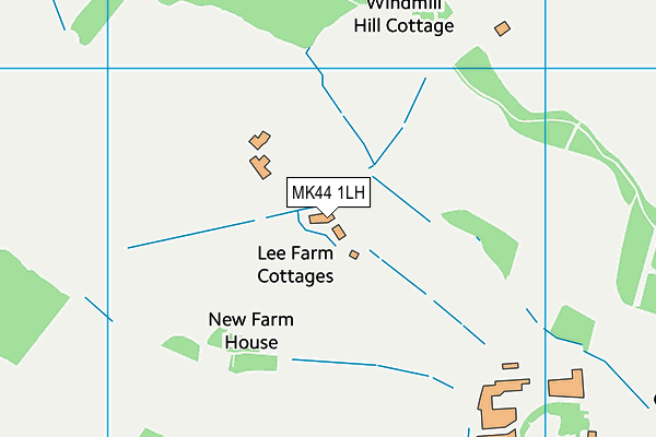 MK44 1LH map - OS VectorMap District (Ordnance Survey)