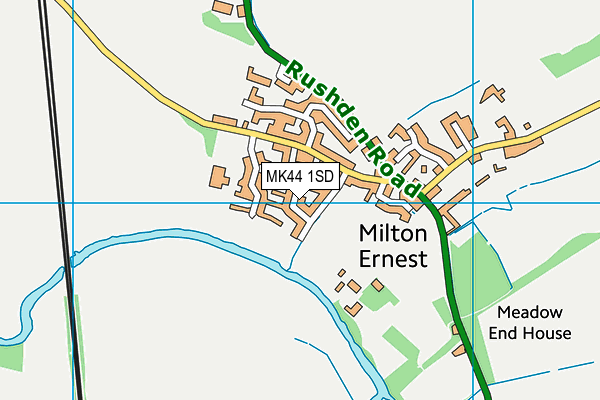 MK44 1SD map - OS VectorMap District (Ordnance Survey)