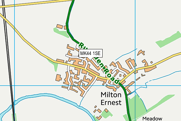 MK44 1SE map - OS VectorMap District (Ordnance Survey)