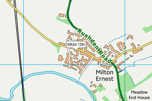 Milton Ernest Playing Field map (MK44 1SH) - OS VectorMap District (Ordnance Survey)