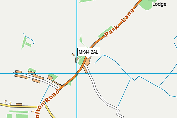 MK44 2AL map - OS VectorMap District (Ordnance Survey)