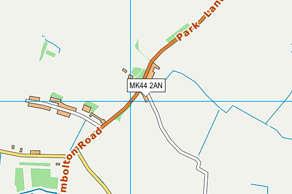 MK44 2AN map - OS VectorMap District (Ordnance Survey)