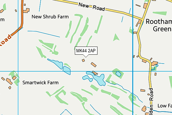 Colmworth And North Bedfordshire Golf Club map (MK44 2AP) - OS VectorMap District (Ordnance Survey)