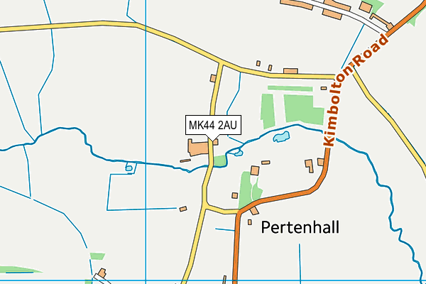 MK44 2AU map - OS VectorMap District (Ordnance Survey)