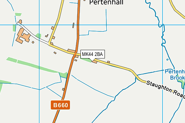 MK44 2BA map - OS VectorMap District (Ordnance Survey)