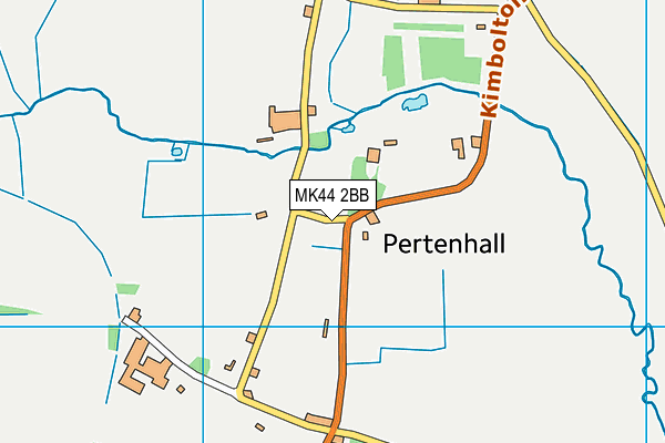 MK44 2BB map - OS VectorMap District (Ordnance Survey)