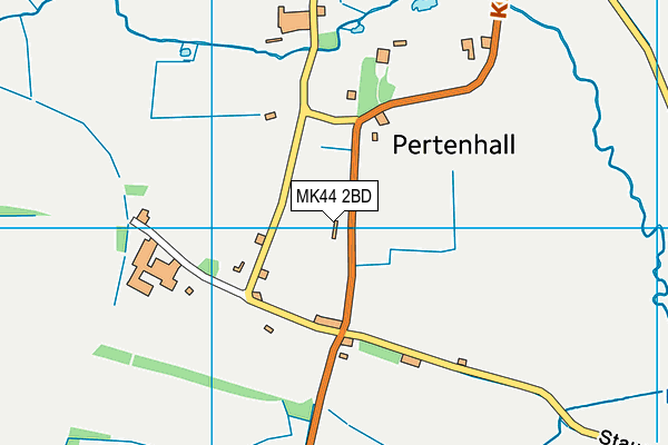 MK44 2BD map - OS VectorMap District (Ordnance Survey)