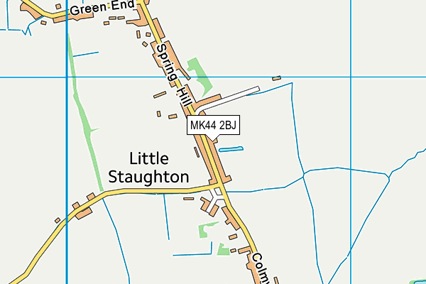 MK44 2BJ map - OS VectorMap District (Ordnance Survey)