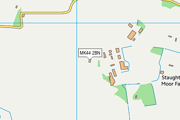 MK44 2BN map - OS VectorMap District (Ordnance Survey)