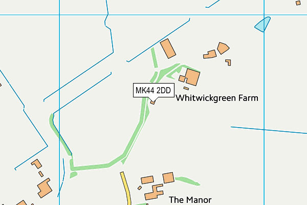 MK44 2DD map - OS VectorMap District (Ordnance Survey)