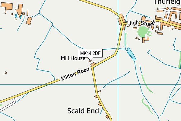 MK44 2DF map - OS VectorMap District (Ordnance Survey)