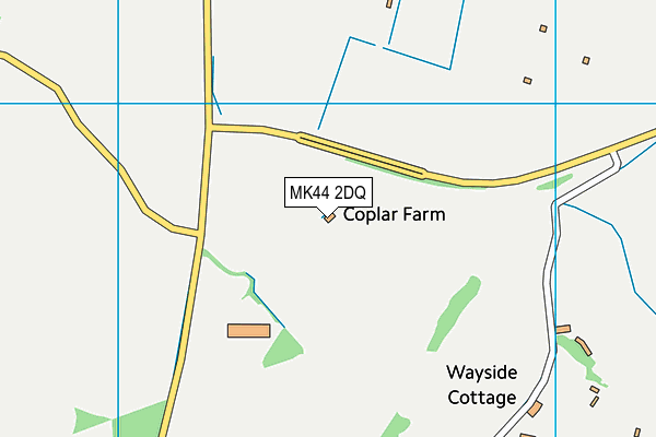 MK44 2DQ map - OS VectorMap District (Ordnance Survey)